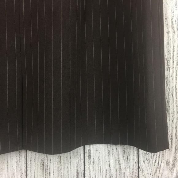 NWT Apostrophe Stretch Brown Striped Skirt Size 18 - Picture 6 of 8